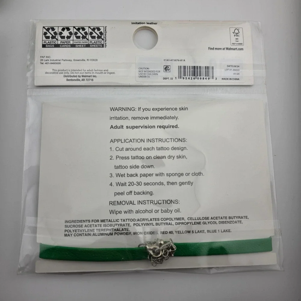 St Patrick's Day‎ Accessory Bundle Headbands Necklaces Tattoos Hair Clips